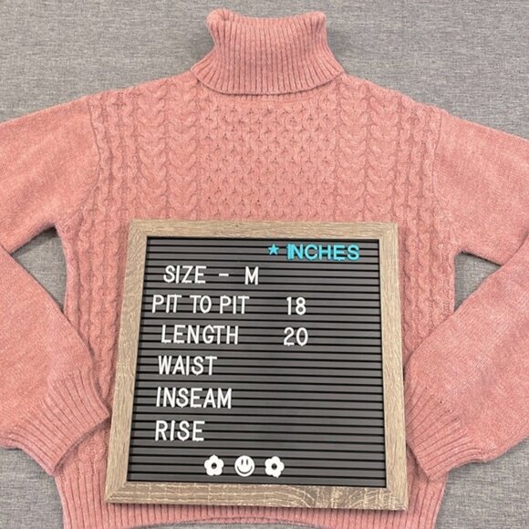 ❗️Last Chance❗️ SHEIN Cable Knit Turtleneck Sweater - Picture 2 of 5
